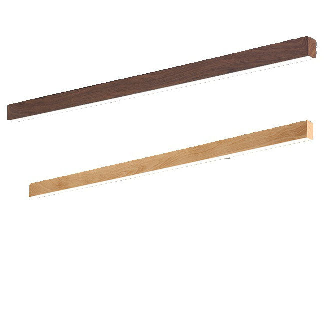 Moderna Lampada da Soffitto LED a Incasso in Alluminio con Venature di Legno