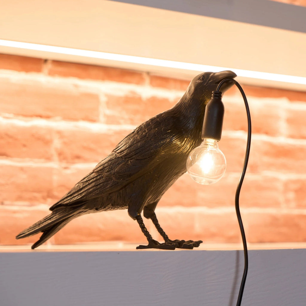 Lampada da Tavolo in Resina Trendy Crow