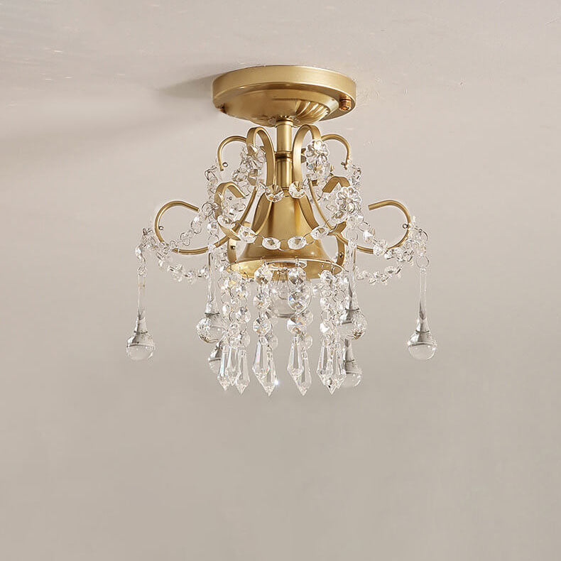 Moderna Semplice Luce da Soffitto a Semi-Filo a Forma di Fiore 1/3-Luce