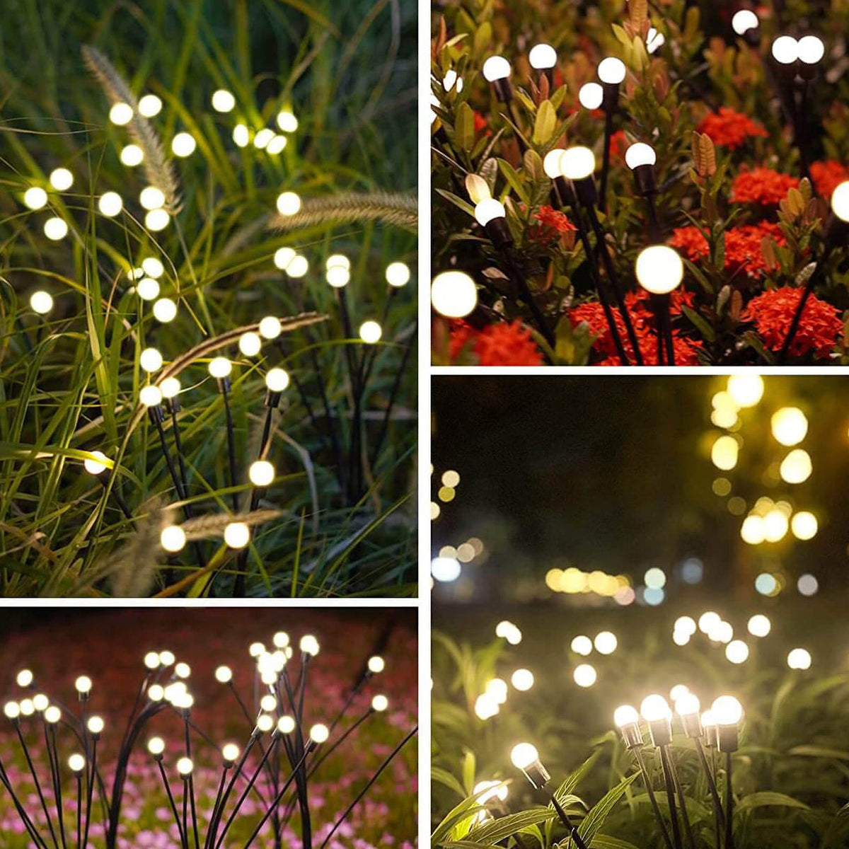 Moderno Illuminazione Decorativa Solare Lucciola Impermeabile ABS LED Inserto per Prato Illuminazione Esterno Paesaggistica
