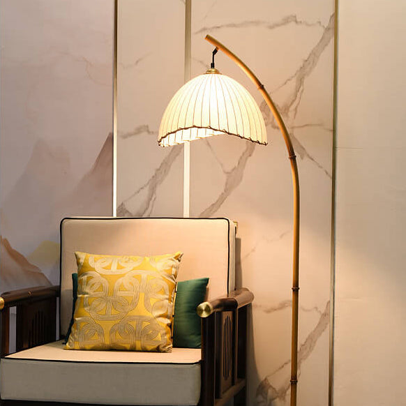 Lampada da Terra Retro Zen in Bambù con 1 Luce