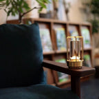 Lampada da Tavolo Notturna Ricaricabile USB in Alluminio Acrilico Vintage Nordico