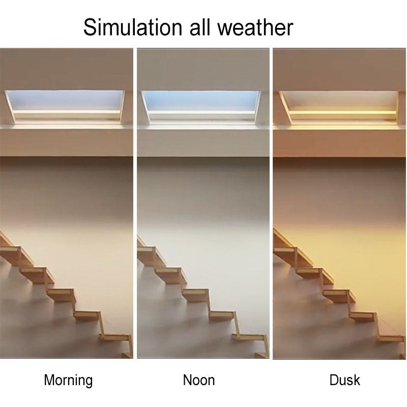 Moderna Lampada a Soffitto LED Metallica Minimalista Blu Cielo per Soggiorno