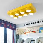 Plafoniera LED quadrata in ferro creativo contemporaneo per camera da letto