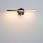 Lampada da parete a LED con specchio in alluminio lungo, stile minimalista nordico