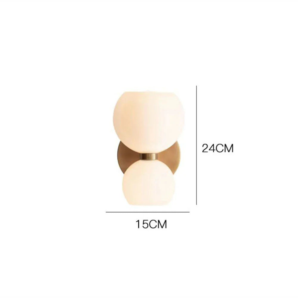 Applique da Parete Rotonda in Vetro alla Moda