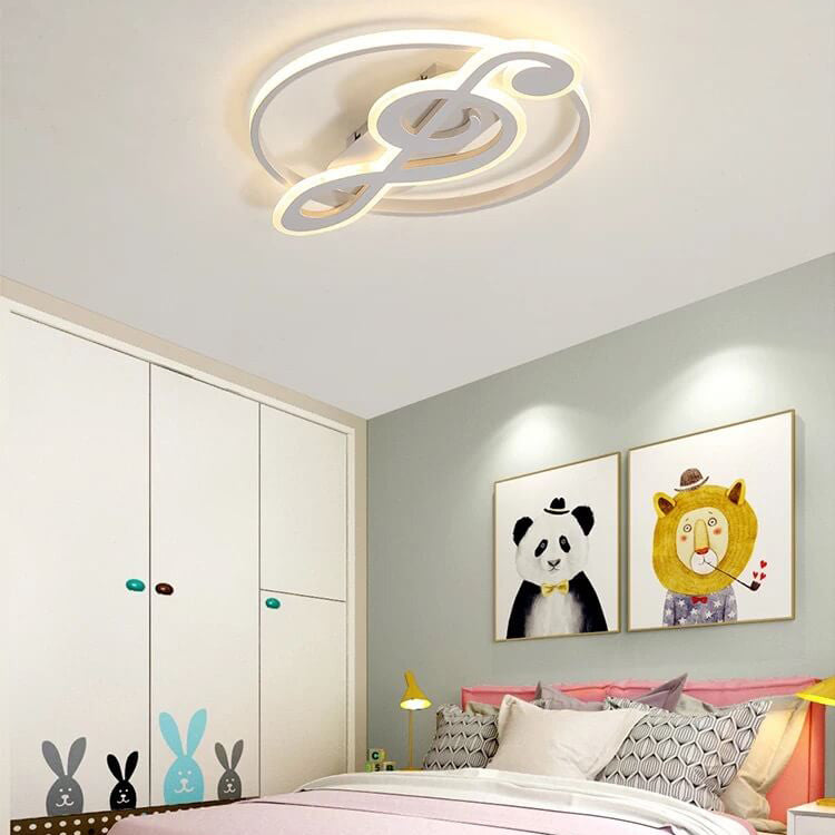 Design della Luce da Soffitto a LED con Note Musicali Creative Nordic