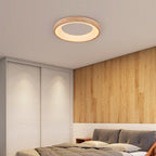 Lampada da soffitto a LED rotonda in legno log minimalista nordico