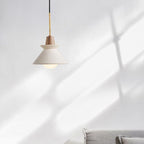 Lampada a Sospensione Minimalista Nordica in Legno e Cemento con 1 Luce