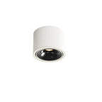 Faretto rotondo in alluminio minimalista moderno, regolabile, a LED, montato a soffitto per soggiorno