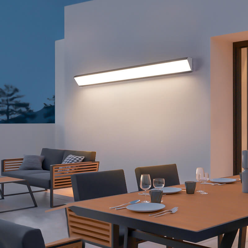 Applique da Parete LED Moderna Minimalista in Alluminio e Acrilico Impermeabile per Esterni e Interni