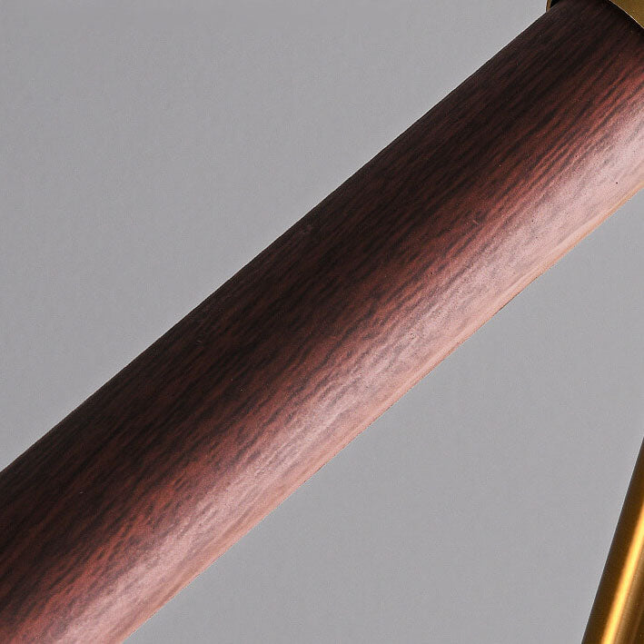 Lampada da Tavolo LED a Base Cilindrica in Legno con Design Minimalista Nordico