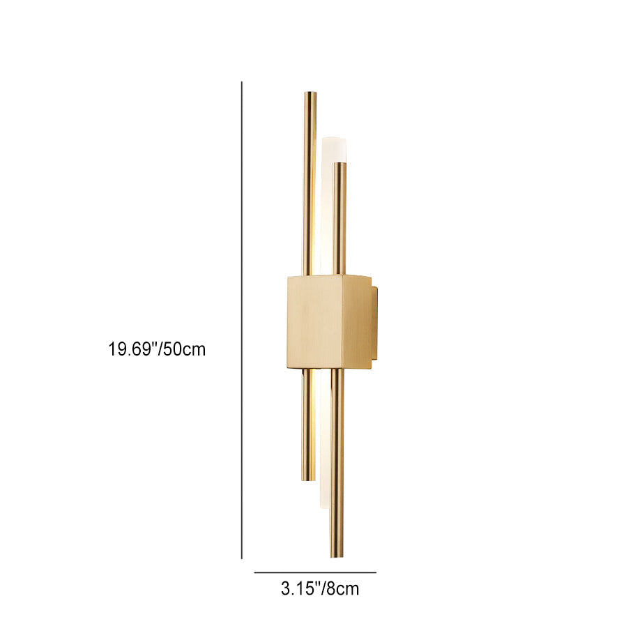 Lampada da Parete LED a Striscia in Ferro Acrilico Moderno Minimalista per Comodino
