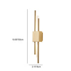 Lampada da Parete LED a Striscia in Ferro Acrilico Moderno Minimalista per Comodino
