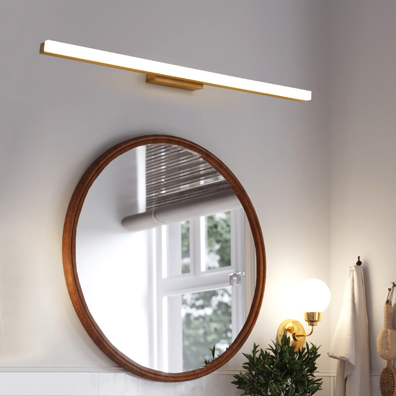Lampada da parete LED a striscia lunga in legno minimalista nordico