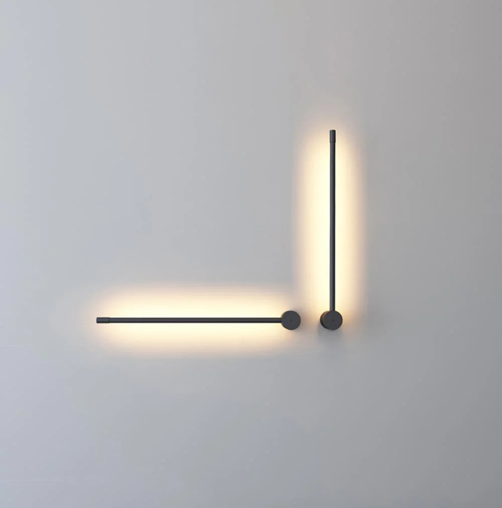 Lampada da Parete Verticale in Metallo Minimalista Moderna