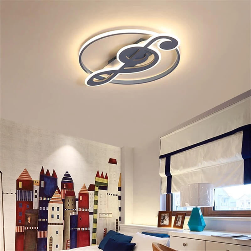 Design della Luce da Soffitto a LED con Note Musicali Creative Nordic