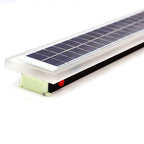 Lampada da Parete LED Solare Rettangolare Impermeabile in Alluminio e Acrilico Minimalista Moderna per Esterni