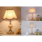 Lampada da Tavolo in Vetro Vintage Florale Nordico con 1 Luce