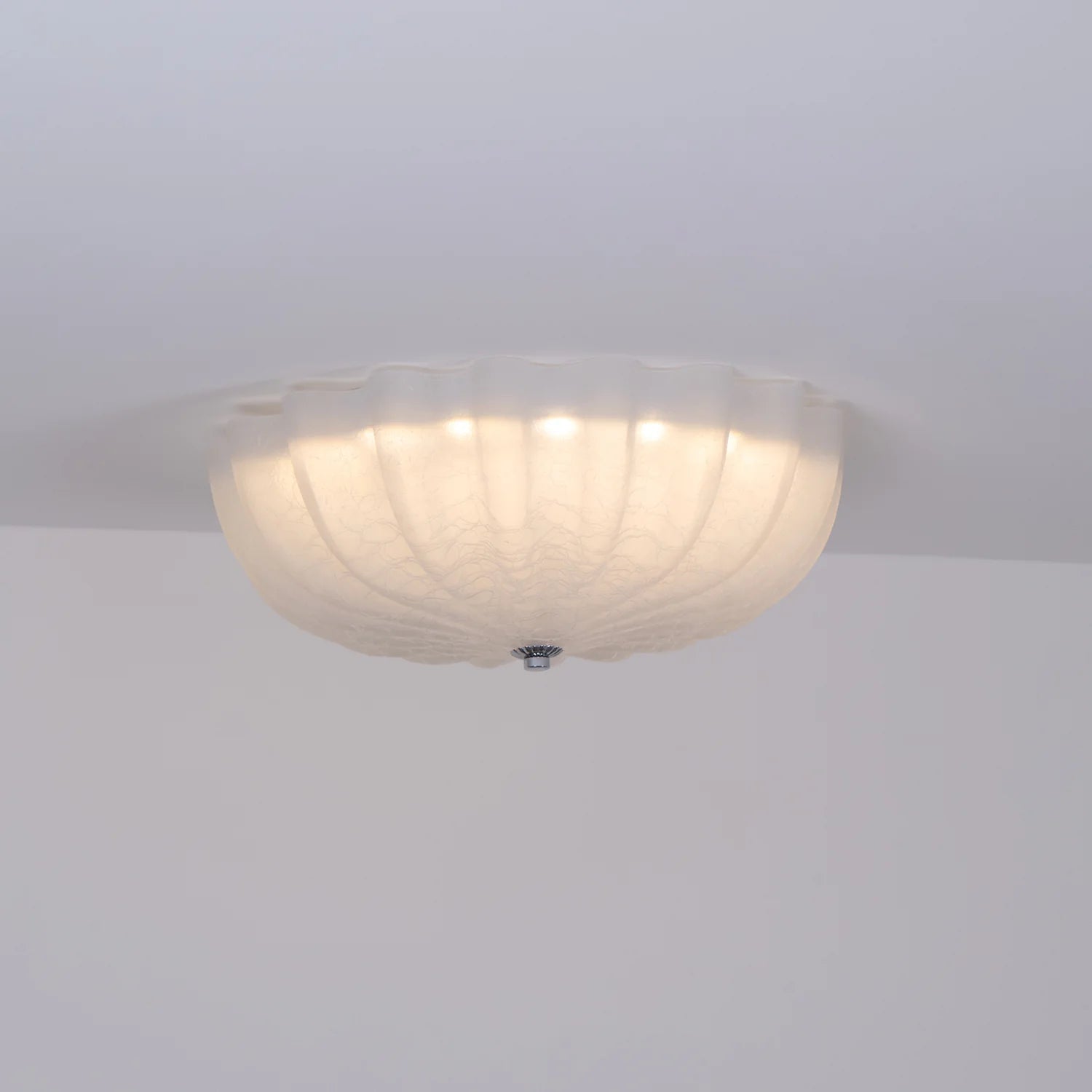Moderna Lampada da Soffitto in Vetro a Forma di Fiore