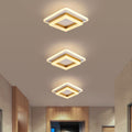 Lampada da soffitto LED a incasso quadrata circolare in acrilico semplice nordico