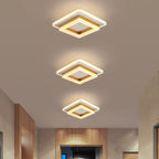 Lampada da soffitto LED a incasso quadrata circolare in acrilico semplice nordico