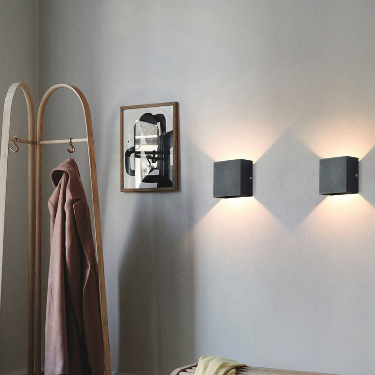 Applique da Parete LED in Alluminio Moderno Minimalista Quadrato