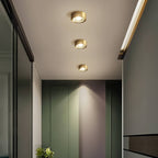 Luce a soffitto LED ultra-sottile in rame di lusso moderno per corridoio