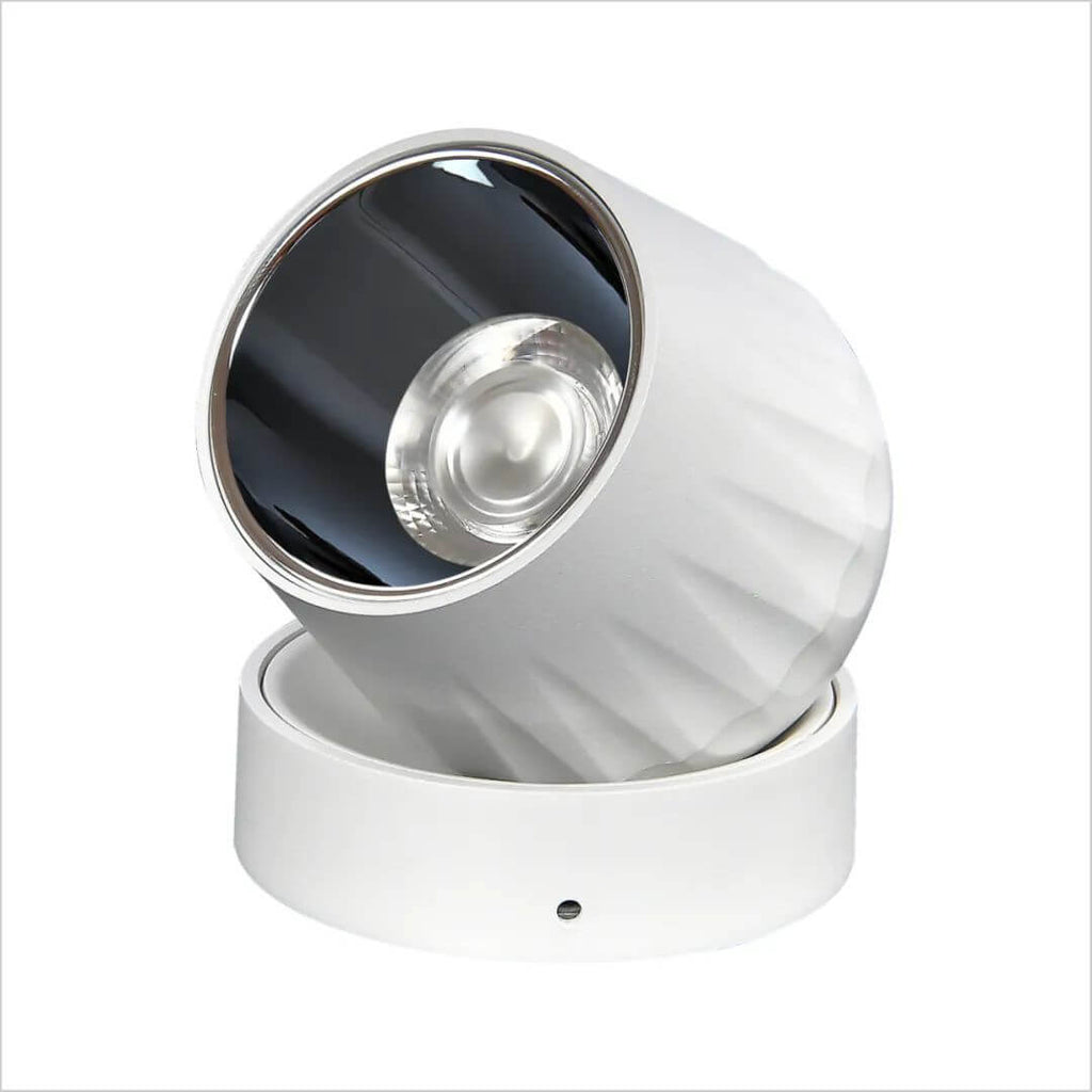 Faretto LED Angolare Regolabile in Alluminio Minimalista Moderno da Soffitto Semi-Incastro