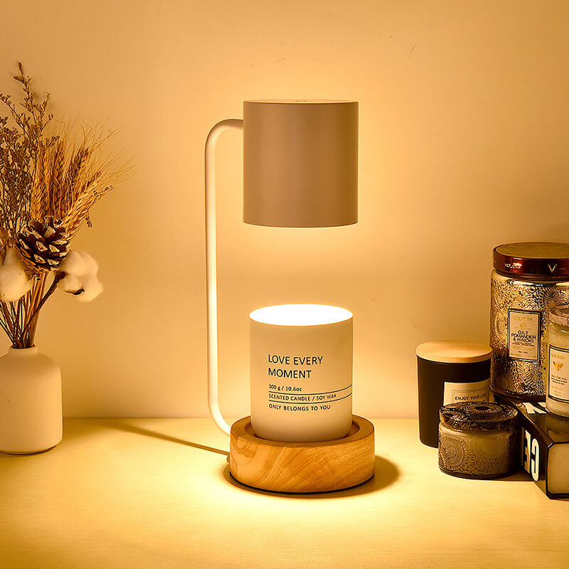Lampada da Tavolo in Legno Minimalista Giapponese con Dimerizzazione e Timer a 1 Luce