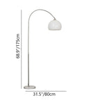 Lampada da Terra con Ombrello in Acrilico a Globo Moderno 1 Luce