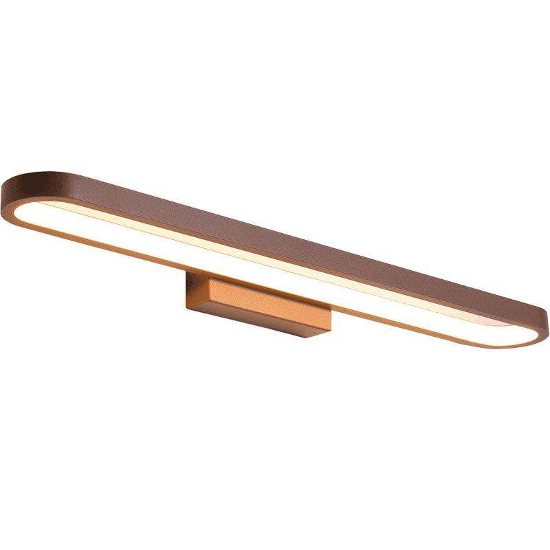 Lampada da parete moderna minimalista circolare in alluminio LED per specchio da bagno