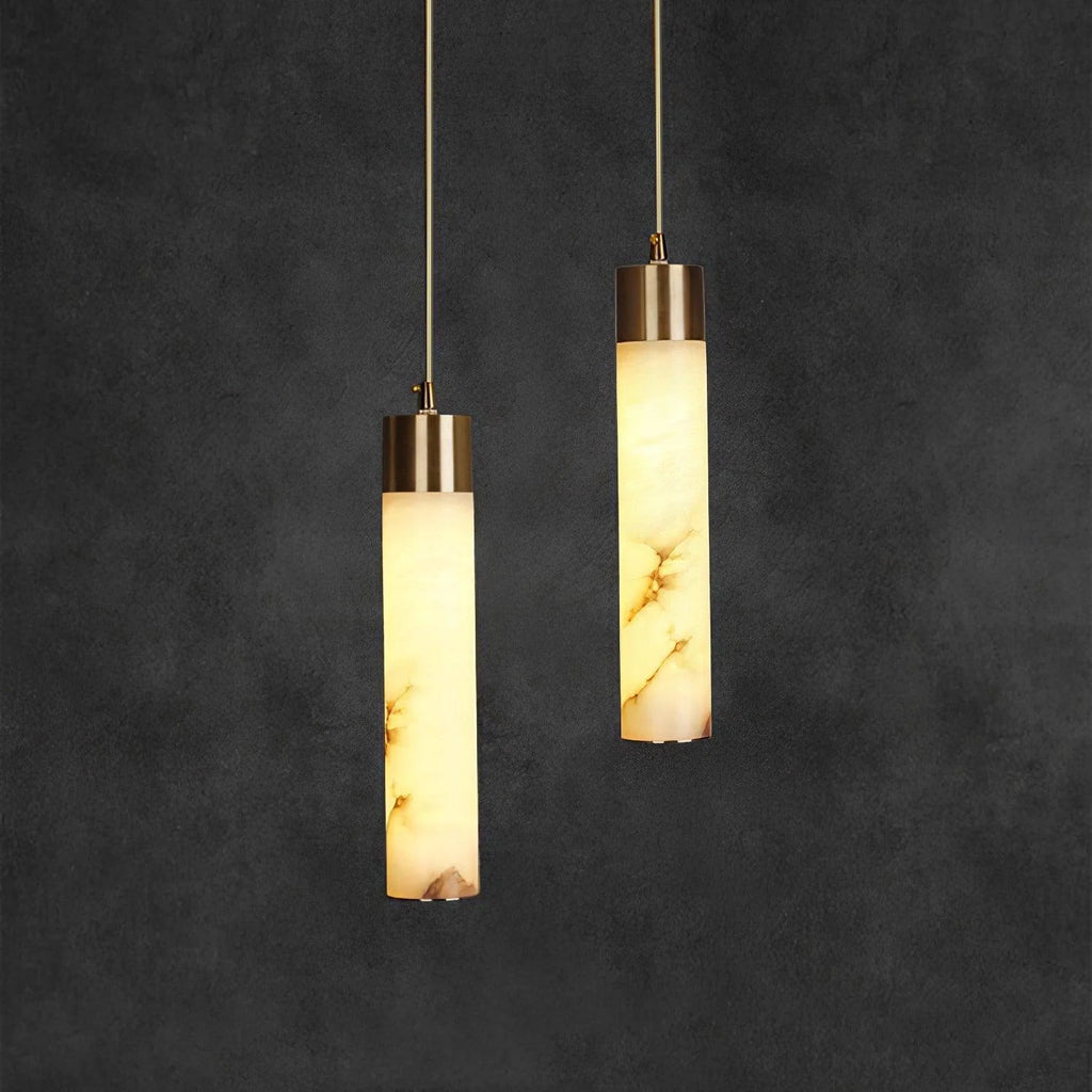 Lampada a Sospensione Classica in Marmo Lineare