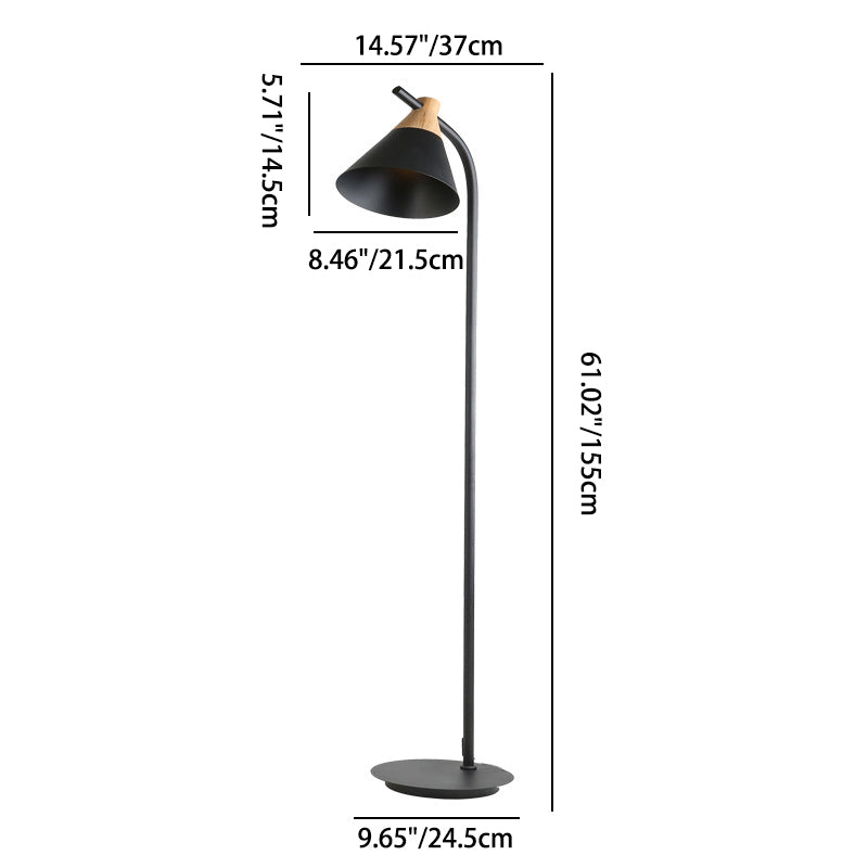 Lampada da Terra Metallica Rotonda Macaron Nordica Contemporanea con 1 Luce per Soggiorno