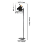 Lampada da Terra Metallica Rotonda Macaron Nordica Contemporanea con 1 Luce per Soggiorno