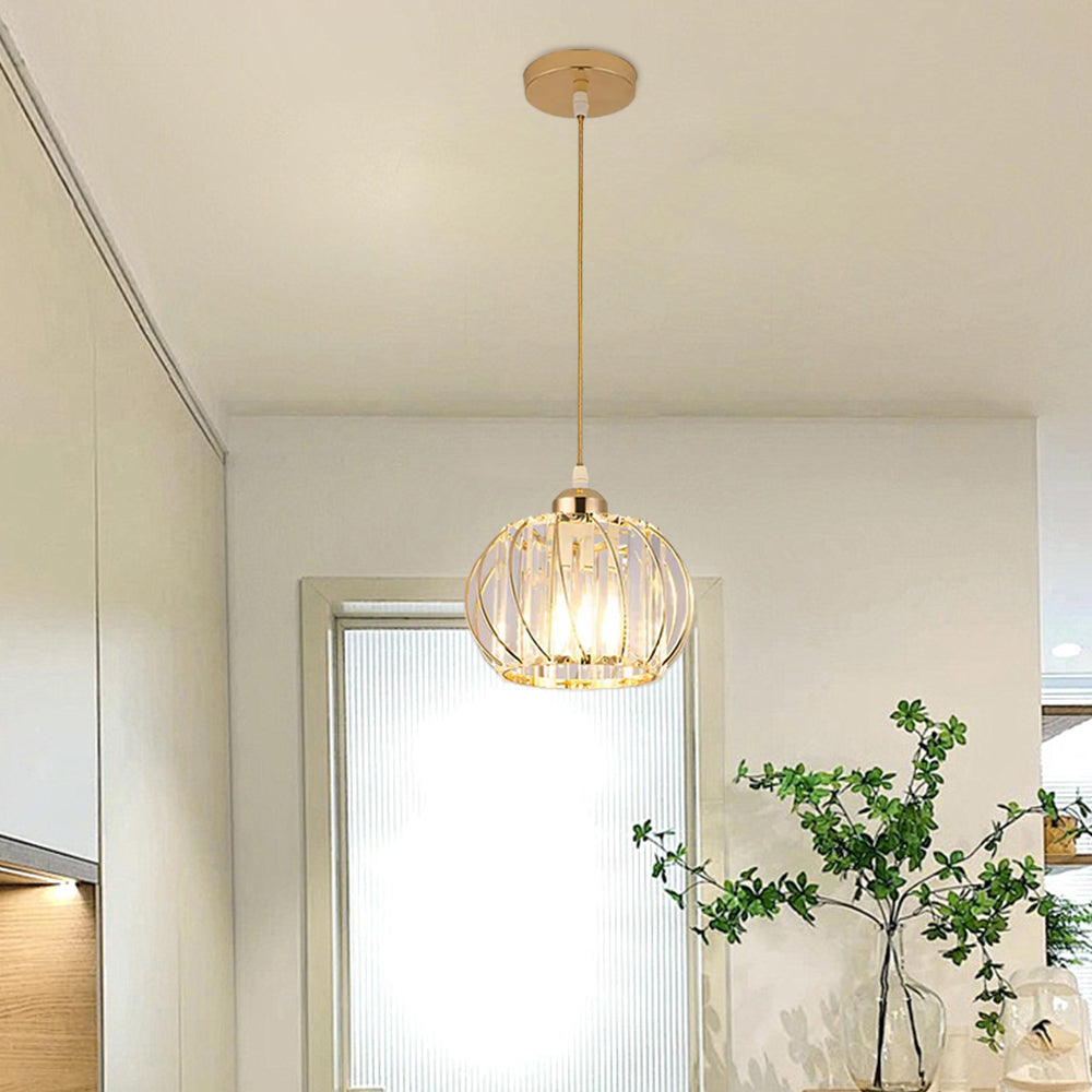 Moderna Lampada a Sospensione Globulare in Vetro Nordic Semplice