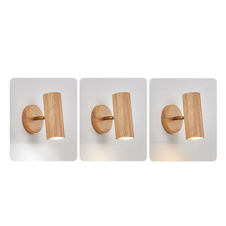 Faretto da soffitto minimalista giapponese in legno massello con 1/3/4 luci