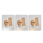 Faretto da soffitto minimalista giapponese in legno massello con 1/3/4 luci