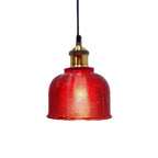 Lampada a Sospensione Vintage in Vetro Tessuto con Lattice a 1 Luce