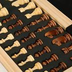 Set di Scacchi Pieghevole in Legno