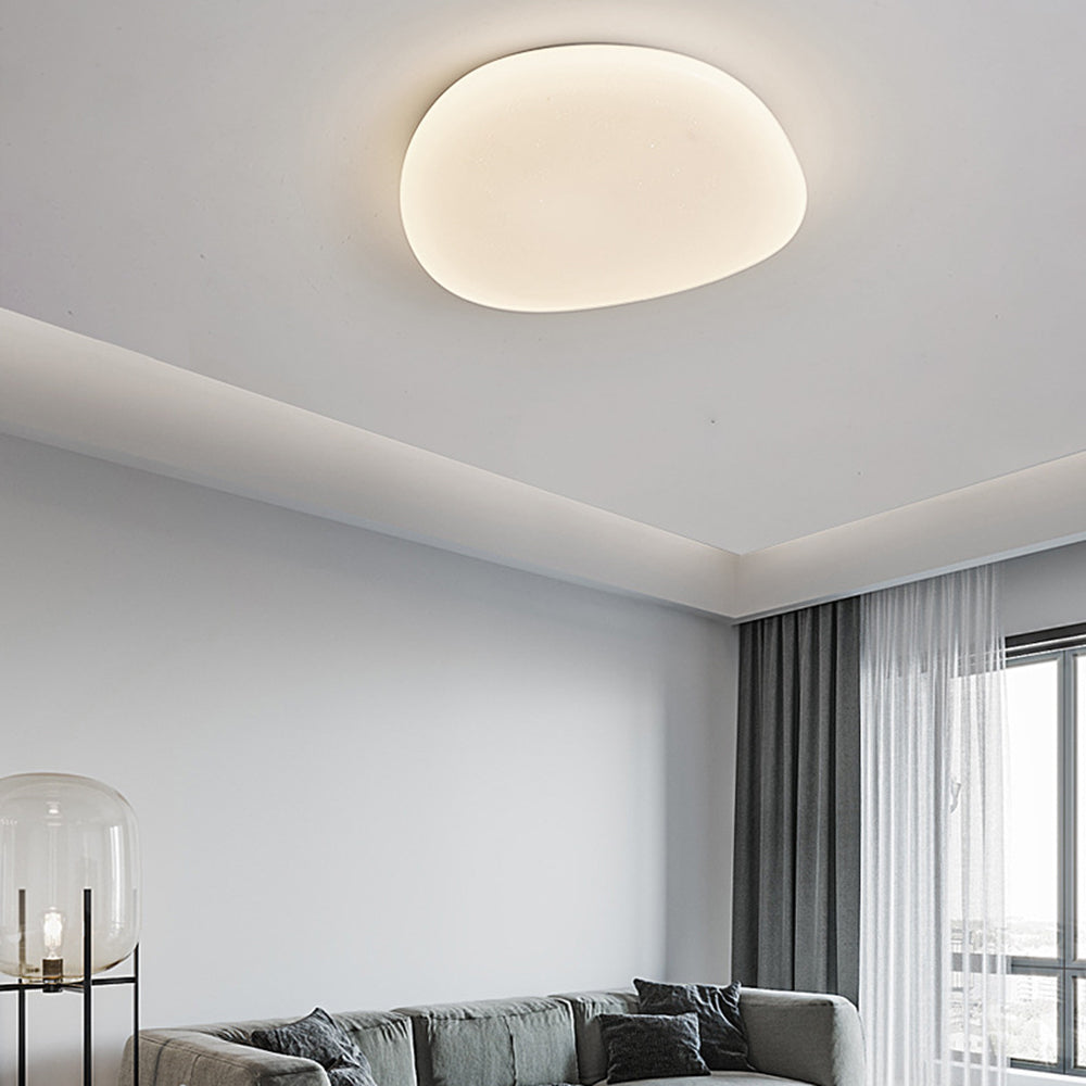 Sayu Flush Mount Ceiling Light, Pebbles Shape