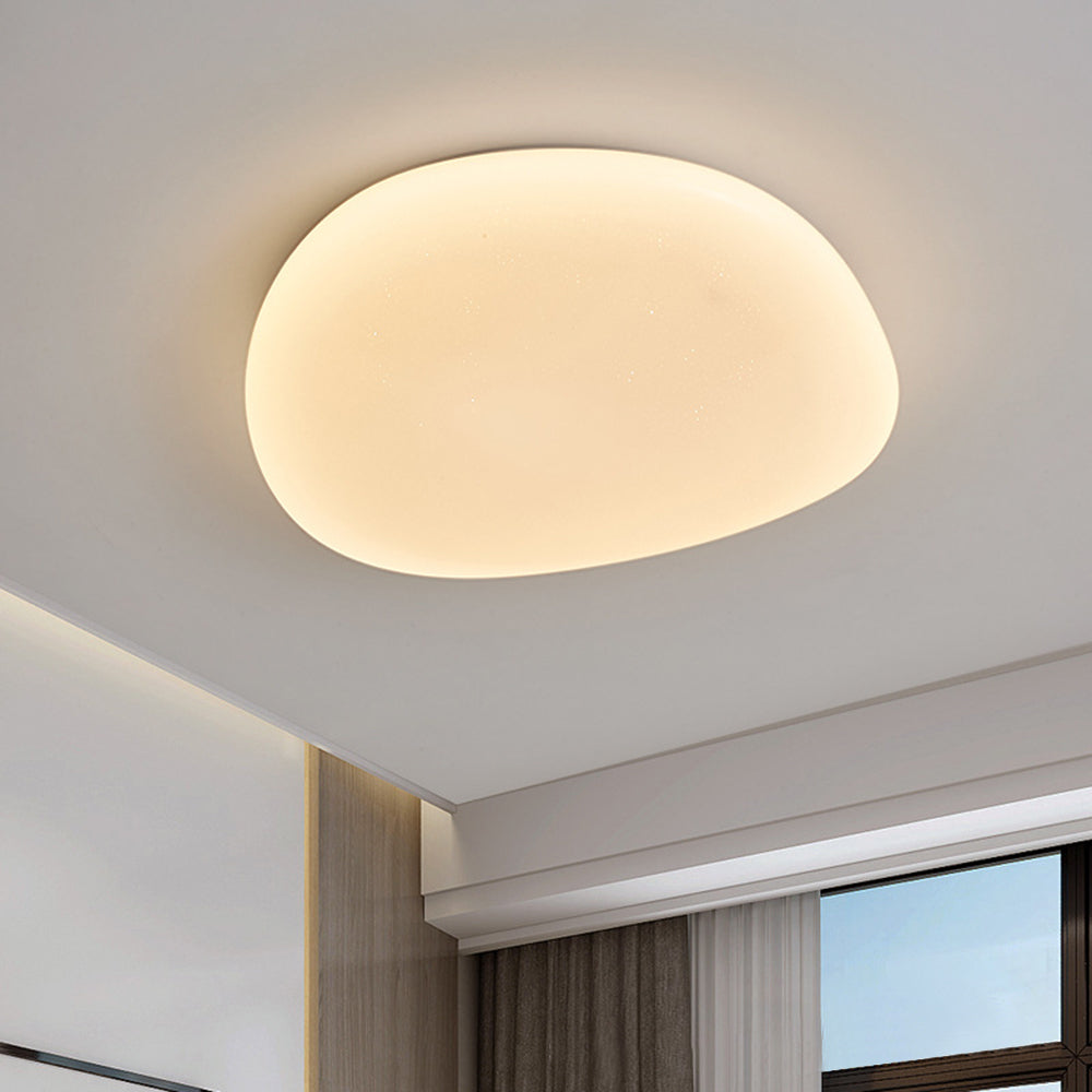 Sayu Flush Mount Ceiling Light, Pebbles Shape