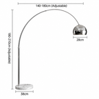 Lampada da Terra Arco Italiana – Design Moderno per il Soggiorno
