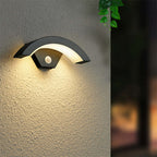 Lampada da Parete LED Impermeabile Elvon Nordic Arc, Nera