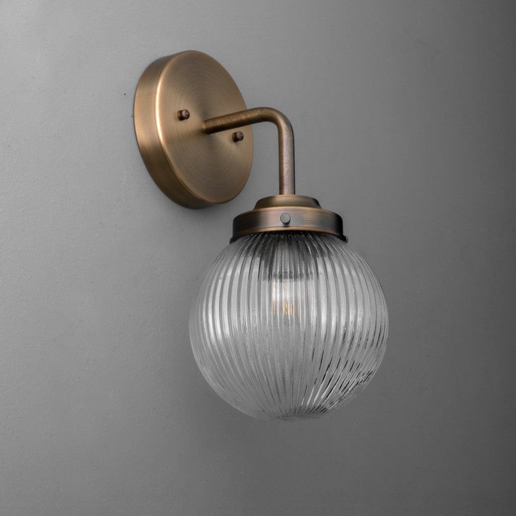 Applique da Parete in Vetro per Illuminazione Industriale per Soggiorno