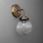Applique da Parete in Vetro per Illuminazione Industriale per Soggiorno