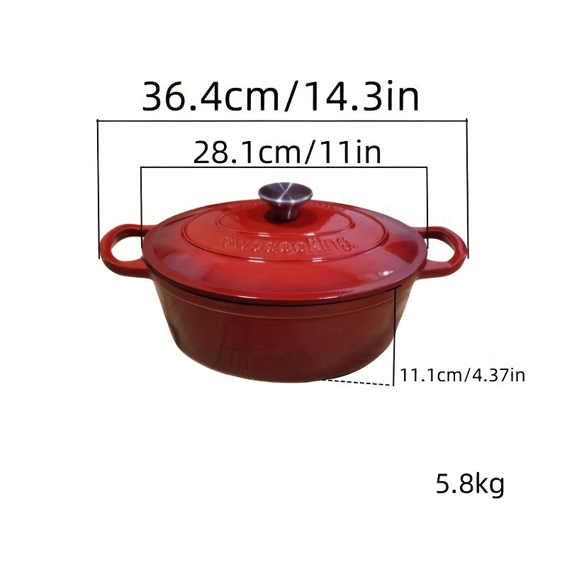 Set di 2 Casseruole Ovali in Ghisa – Adatte per Induzione