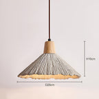 Lampada a sospensione in cemento – Design senza tempo e luce calda | Per ambienti domestici