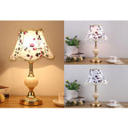 Lampada da Tavolo in Vetro Vintage Florale Nordico con 1 Luce