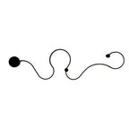 Lampada da Parete Curva LED Moderna in Alluminio a Forma di Serpente con 1 Luce